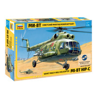 Zvezda 1/72 MIL MI-8T Soviet Helicopter Plastic Model Kit