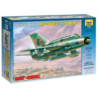 Zvezda 1/72 MIG-21 BIS Soviet Fighter Plastic Model Kit