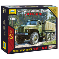 Zvezda 1/100 Ural truck Plastic Model Kit