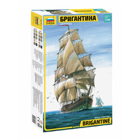 Zvezda 1/100 English Brigantine (RR) Plastic Model Kit