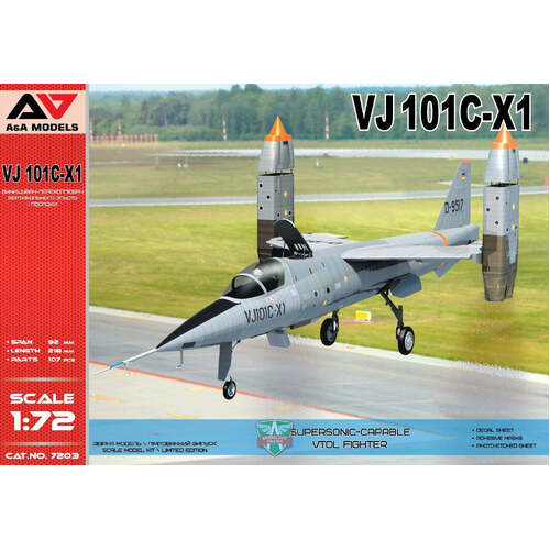 A&A Models 1/72 VJ-101C-XI Plastic Model Kit [7203]