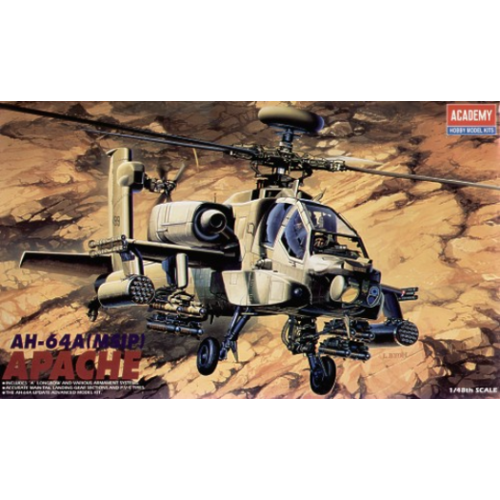 Academy 1/48 AH-64A Apache Plastic Model Kit [12262]