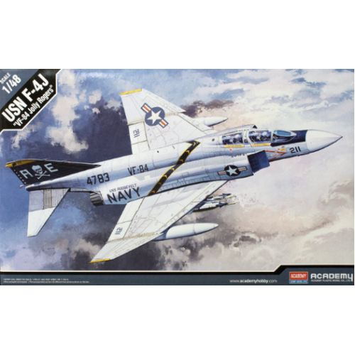 Academy 1/48 F-4J "VF-84 Jolly Rogers" Phantom II Plastic Model Kit [12305]