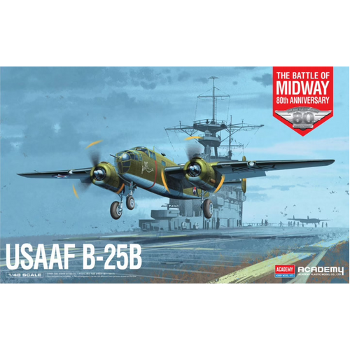 Academy 1/48 USAAF B-25B Doolittle Raid Plastic Model Kit [12336]