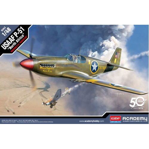 Academy 1/48 USAAF P-51 "North Africa" Plastic Model Kit [12338]