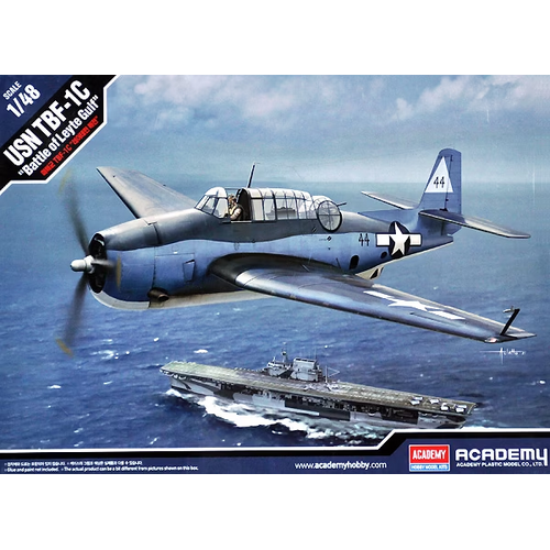 Academy 1/48 USN TBF-1C Avenger "Battle of Leyte Gulf" Plastic Model Kit [12340]