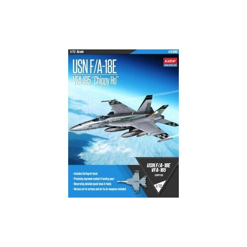 Academy 1/72 USN F/A-18E "VFA-195 Chippy Ho" Plastic Model Kit [12565]