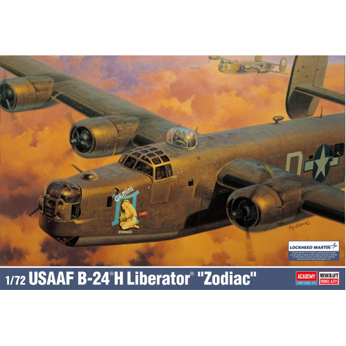 Academy 1/72 USAAF B-24H Liberator "Zodiac" Plastic Model Kit