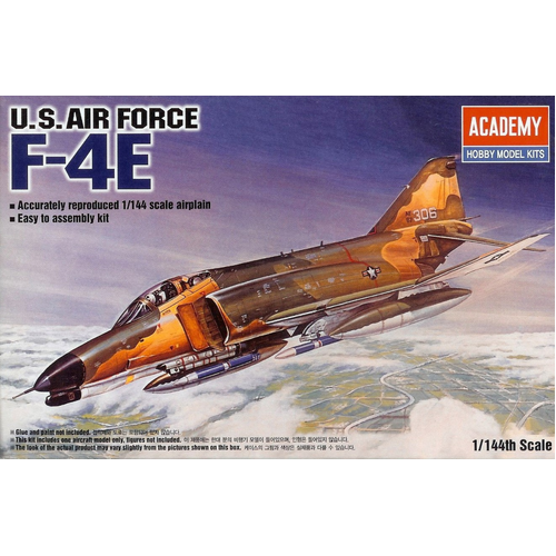 Academy 1/144 F-4E Phantom II Plastic Model Kit [12605]