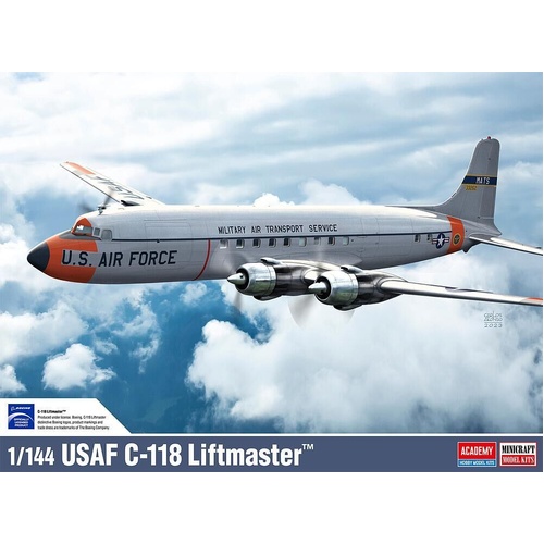 Academy 1/144 USAF C-118 Liftmaster Plastic Model Kit