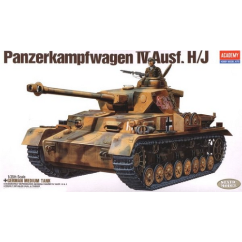 Academy 1/35 German Panzer IV H Iv H Plastic Model Kit [13234]