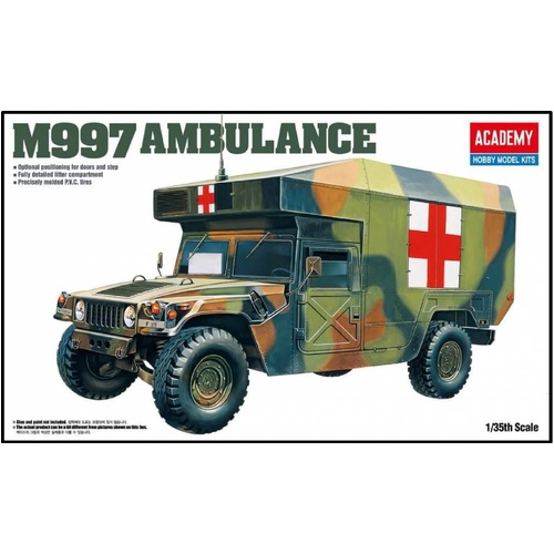 Academy 1/35 M997 Maxi Ambulance Plastic Model Kit