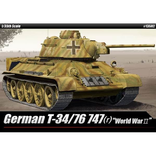 Academy 1/35 German T-34/76 747 (R) Plastic Model Kit [13502]