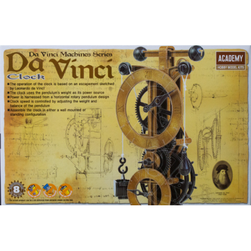 Academy Davinci Clock Plastic Model Kit [18150]