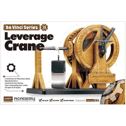 Academy Davinci Leverage Crane Plastic Model Kit [18175]