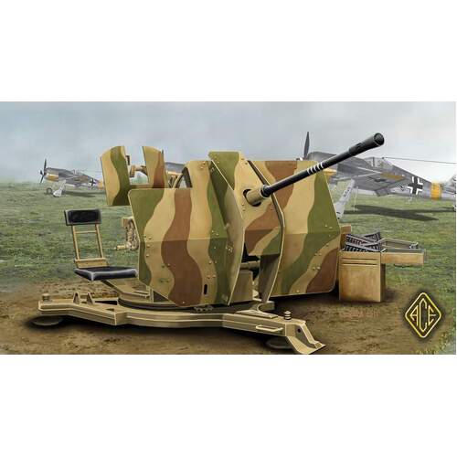 Ace Model 1/48 2cm Flugabwehrkanone 38 (2cm Flak 38 ) Plastic Model Kit [48103]