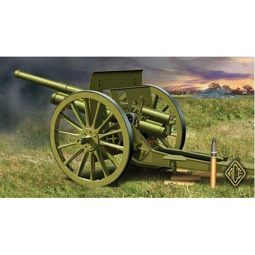 Ace Model 1/72 76.2mm (3 inch) Soviet gun model 1902/1930 (with limber) Plastic Model Kit [72252]