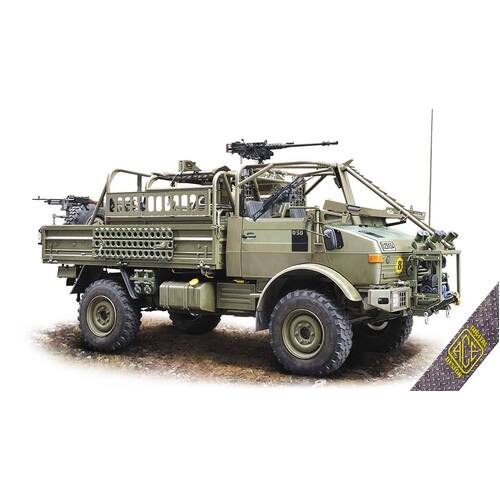 Ace Model 1/72 JACAM 4x4 Unimog for Long-Range Patrol Missions Plastic Model Kit [72458] [72458]