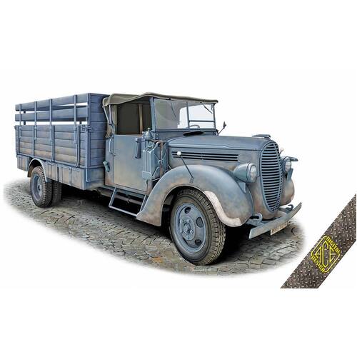 Ace Model 1/72 3t German Cargo Truck (m.1939 soft cab) G917T Plastic Model Kit [72575]