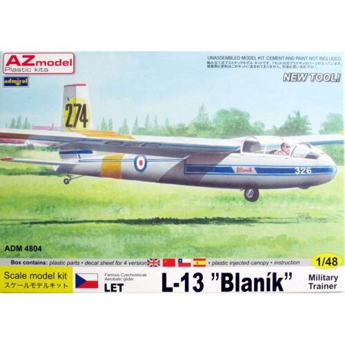 Admiral 1/48 LET L-13 Blanik Military service Plastic Model Kit [ADM4804]