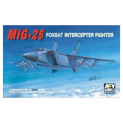 AFV Club 1/100 Mig-25 Fighter Plastic Model Kit [AF10001]