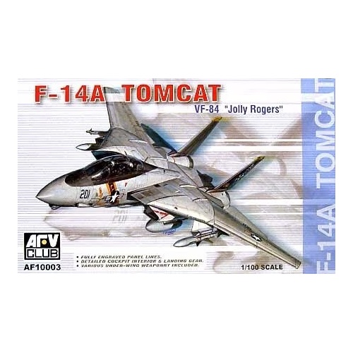 AFV Club 1/100 F-14A Tomcat Vf-84 Plastic Model Kit [AF10003]