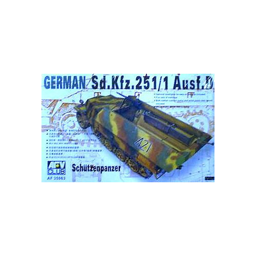 AFV Club 1/35 German Sd.Kfz. 25 Ausf.D Half-Track Plastic Model Kit [AF35063]