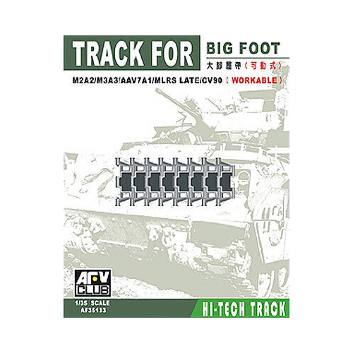 AFV Club 1/35 Big Foot Track for M2A2/M3A3/AAV7A1/MLRS LATE/CV91 Conversion Kit [AF35133]