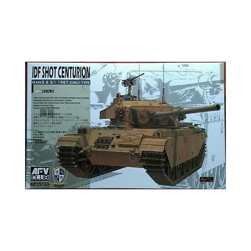 AFV Club 1/35 IDF Shot Centurion Mk5 & 5/1 Plastic Model Kit [AF35159]