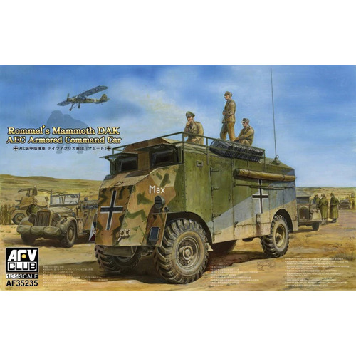 AFV Club 1/35 AEC Armoured Command Vehicle (German,North Africa) Plastic Model Kit [AF35235]