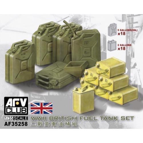 AFV Club 1/35 WWII British Fuel Tank Set Plastic Model Kit [AF35258]