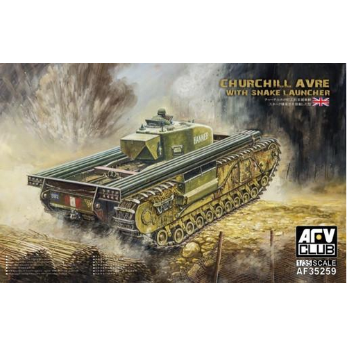 AFV Club 1/35 Churchill Avre w/Snake Launcher Plastic Model Kit [AF35259]