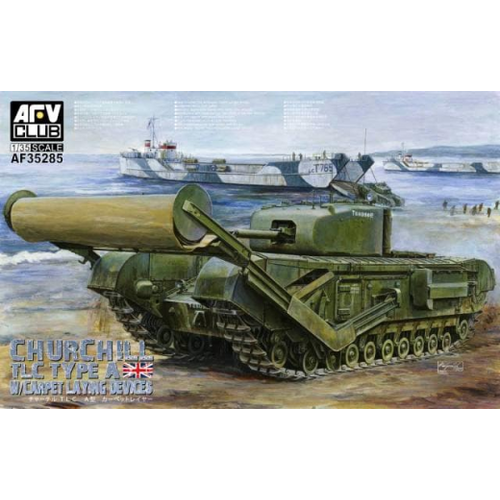 AFV Club 1/35 Churchill Tlc Type-A (w/ Carpet Laying Devices) Plastic Model Kit [AF35285]