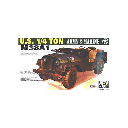 AFV Club 1/35 M38A1 T 4X4 Utility Truck Plastic Model Kit [AF35S17]