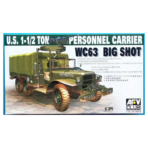 AFV Club 1/35 Wc63 1-T 6X6 Personnel Carrier Plastic Model Kit [AF35S18]