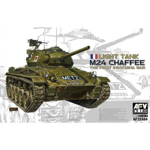 AFV Club 1/35 M24 Chaffee The First Indochina War - French Army Plastic Model Kit [AF35S84]