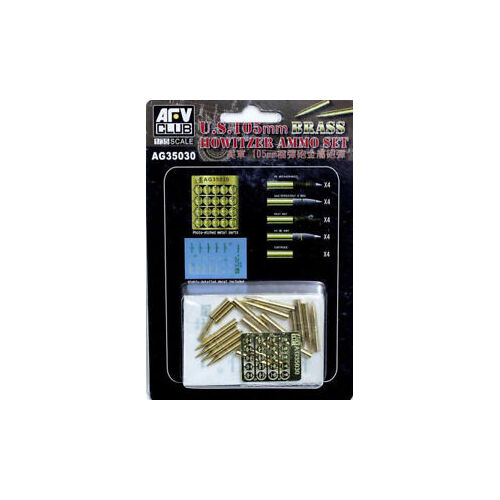 AFV Club 1/35 U.S.105mm Howitzer Ammo Set Plastic Model Kit [AG35030]