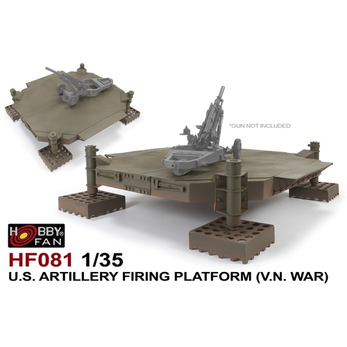 AFV Club 1/35 U.S. Artillery Firing Platform(V.N. WAR) Plastic Model Kit [HF081]