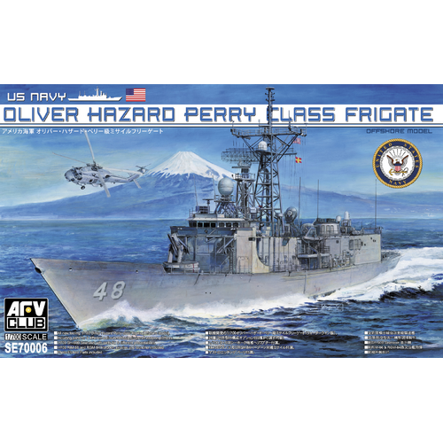 AFV Club 1/700 US Navy Oliver Hazard Perry Class Frigate Plastic Model Kit *Aust Decals*