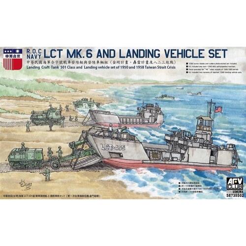 AFV Club 1/350 ROC LCT MK.6 & Landing Vehicle Set Plastic Model Kit [SE735S02]