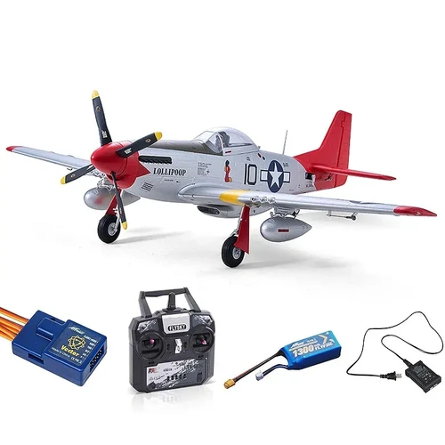 Arrows Hobby 850mm P-51 RTF w/ Vector RC Aircraft - Mode 2