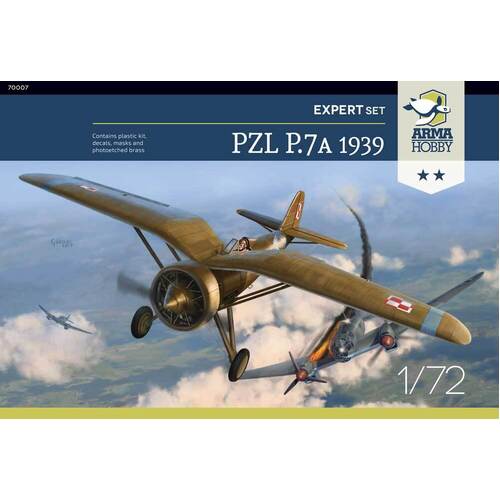 Arma Hobby 1/72 PZL P.7a Expert Set 1939 Plastic Model Kit [70007]