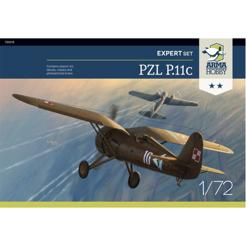 Arma Hobby 1/72 PZL P.11c Expert Set Plastic Model Kit [70015]