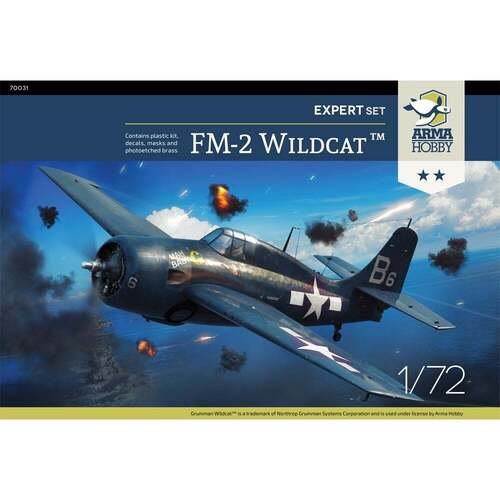 Arma Hobby 1/72 FM-2 Wildcat Expert Set Plastic Model Kit [70031]