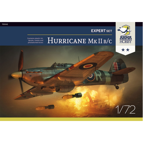 Arma Hobby 1/72 Hurricane Mk IIb/c Expert Set Plastic Model Kit [70042]