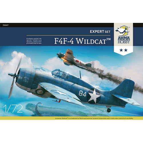 Arma Hobby 1/72 F4F-4 Wildcat Expert Set Plastic Model Kit [70047]