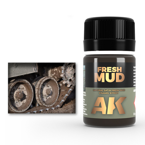 AK Interactive Weathering: Fresh Mud Effects 35ml Enamel Paint