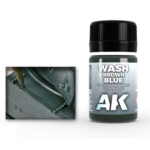 AK Interactive Weathering: Wash For Panzer Grey Vehicles 35ml Enamel Paint