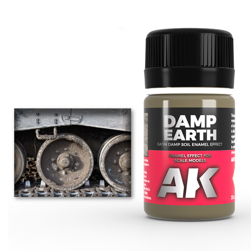 AK Interactive Weathering: Damp Earth Effects 35ml Enamel Paint