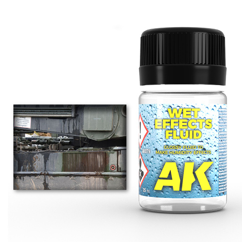 AK Interactive Weathering: Wet Effects Fluid 35ml Enamel Paint